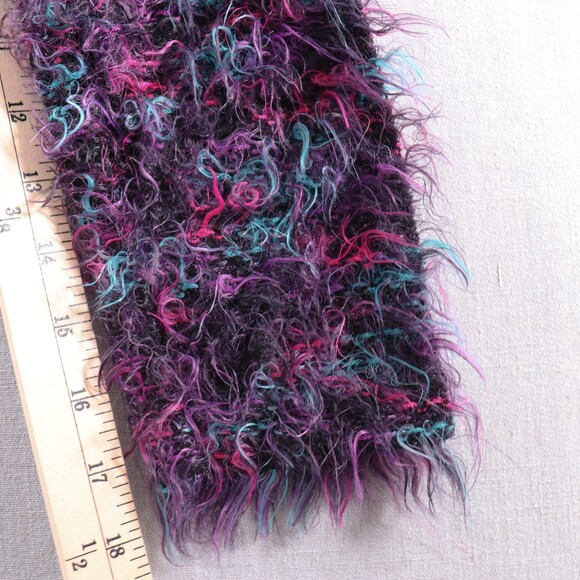 Vintage Carducci Italy Eyelash Sweater Womens M* Shaggy Artsy Colorful Knit - Picture 10 of 14
